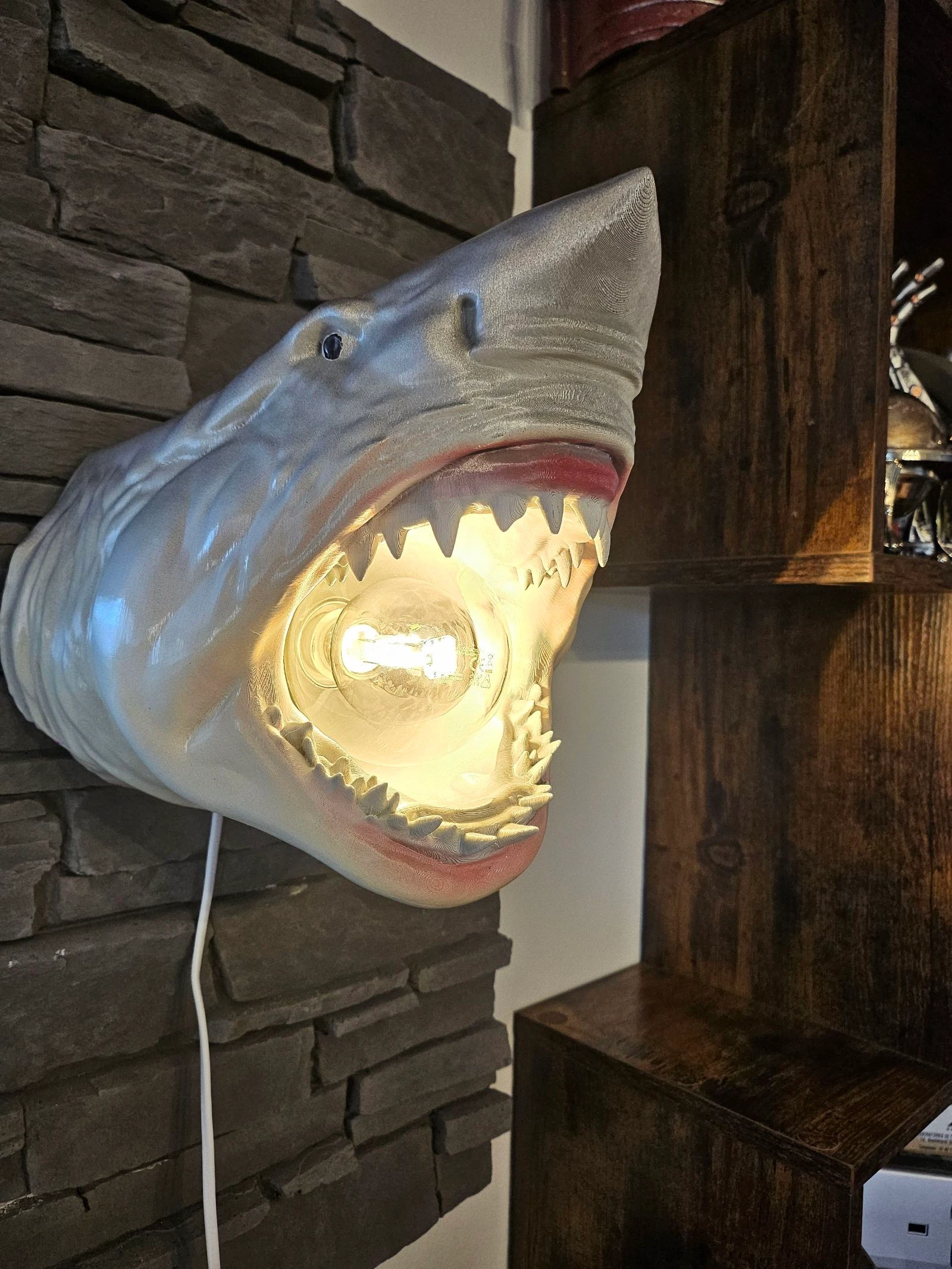 Lampe grand Requin blanc – photo 3